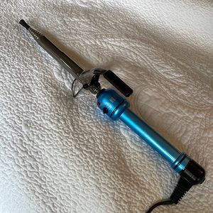 Hot Tools Blue Ice Titanium Spiral Spring Curling Iron HTBL1140